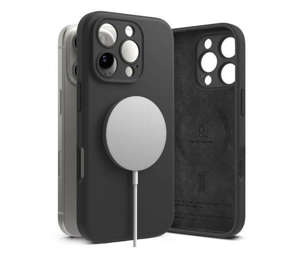 Ringke Silicone Magnetic Magsafe do iPhone 16 Pro Max Black 8809961789625 - 1278072 - zdjęcie 2